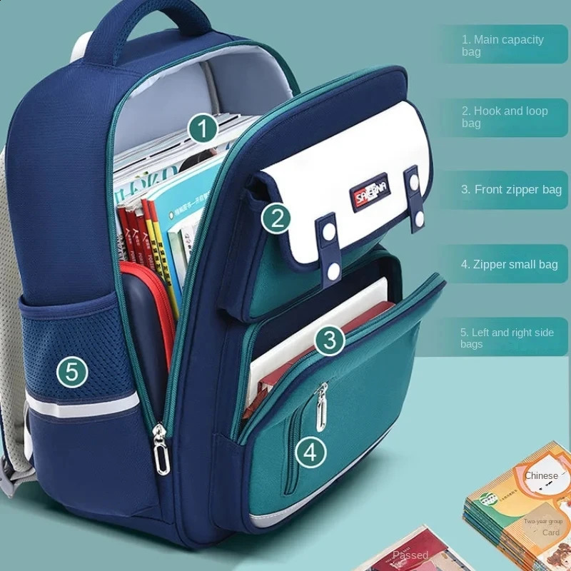 waterproof children School Bags boys Girls primary school Backpac kids book bag Schoolbag Orthopedic Backpack mochila infantil 240726