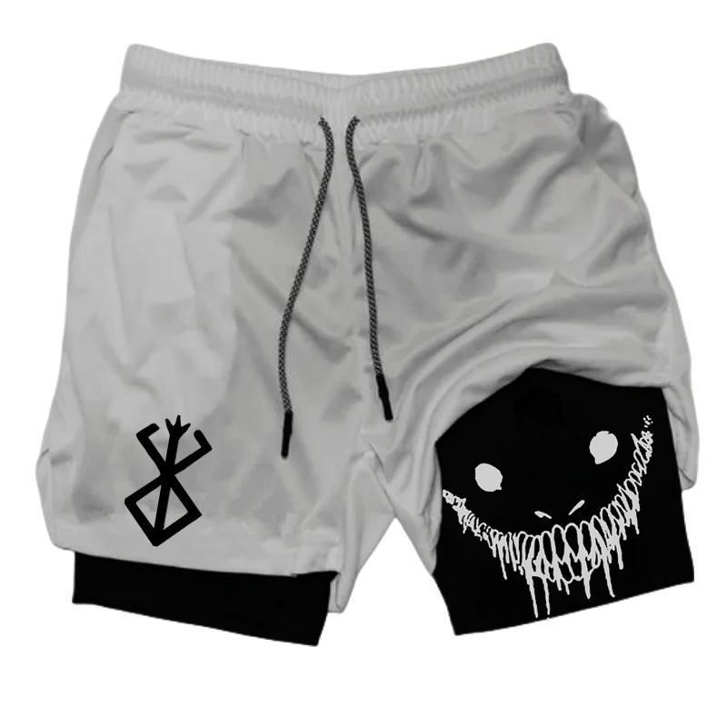 Men's Shorts Summer Men Running Fitness Gym Training 2 In 1 Sports Quick Dry Workout Jogging Double Deck Sports And Fitness Shorts