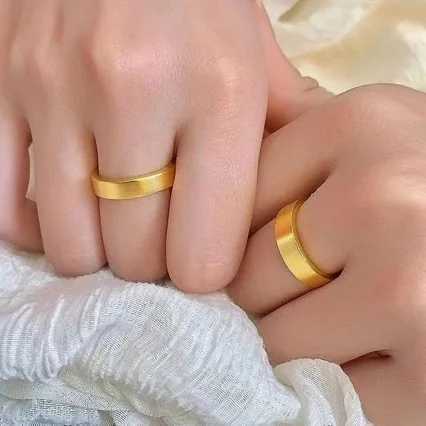 Gold shop equally ancient gold AU999 pure gold ring safe and reliable 24K ring mens and womens wedding rings couple jewelry W241205