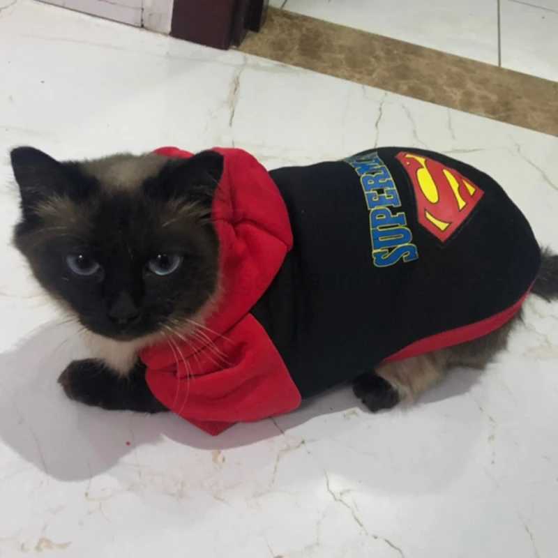 Autumn Winter Puppy Cat Coat Clothes Fashion Pet Hoodies for Small Dogs Cats Pomeranian Sphynx Kitten Clothing ropa para gatosB270726