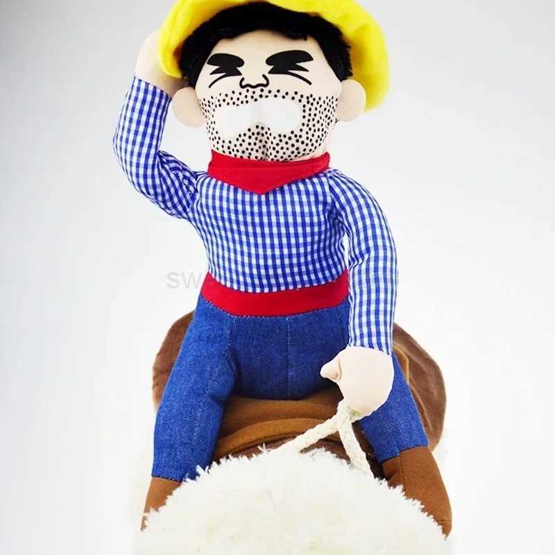 Pet Dog Cowboy Rider Clothes with Hat Cute Suit for Halloween Chrismas Festival Party Decorations Puppy Dogs Cosplay CostumeB270726