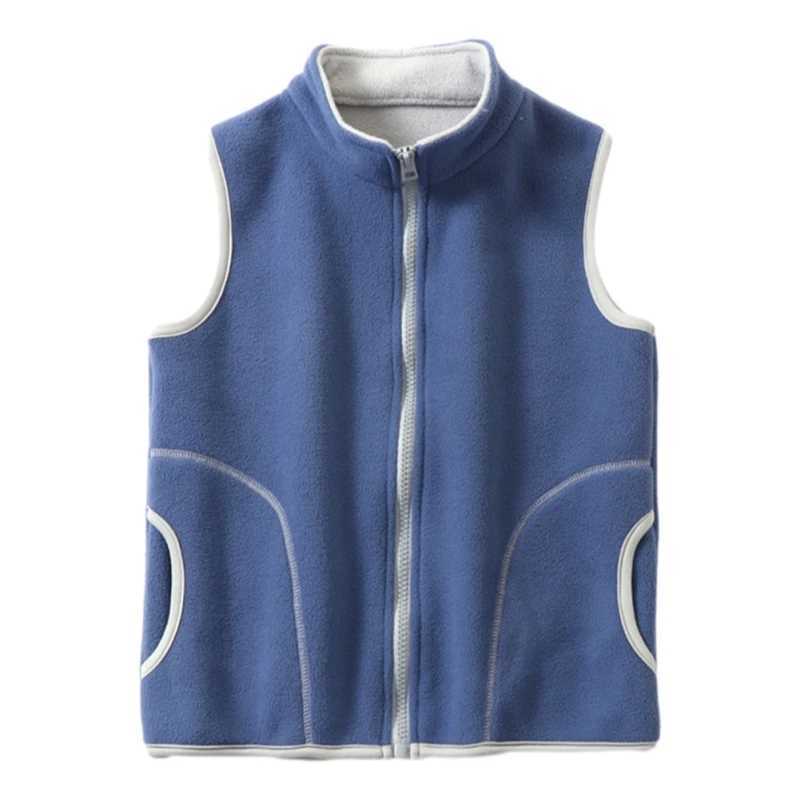 XEB Spring and Winter Childrens Clothing Vest Velvet Vest for Boys and Girls Plush Warm Jacket Teddy Vest Childrens ClothingW240724