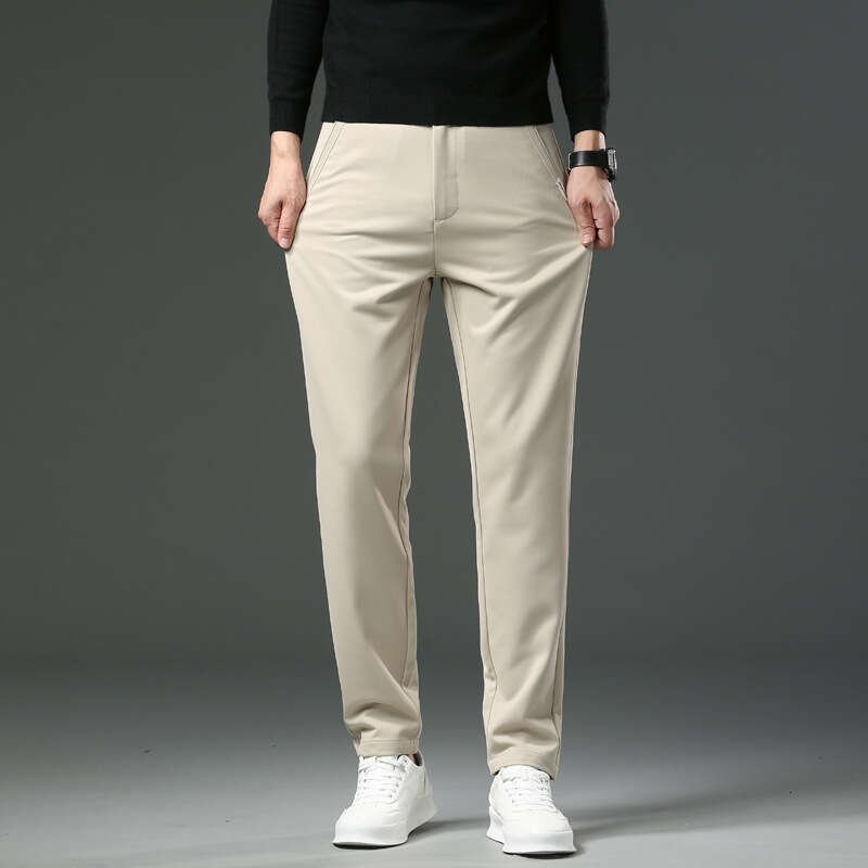 Mens Spring Autumn 2024 New Straight Tube Versatile Loose and Luxurious Business Slim Fit Casual Mens Pants Jeans for Pregnant Women Pants Trousers Ca