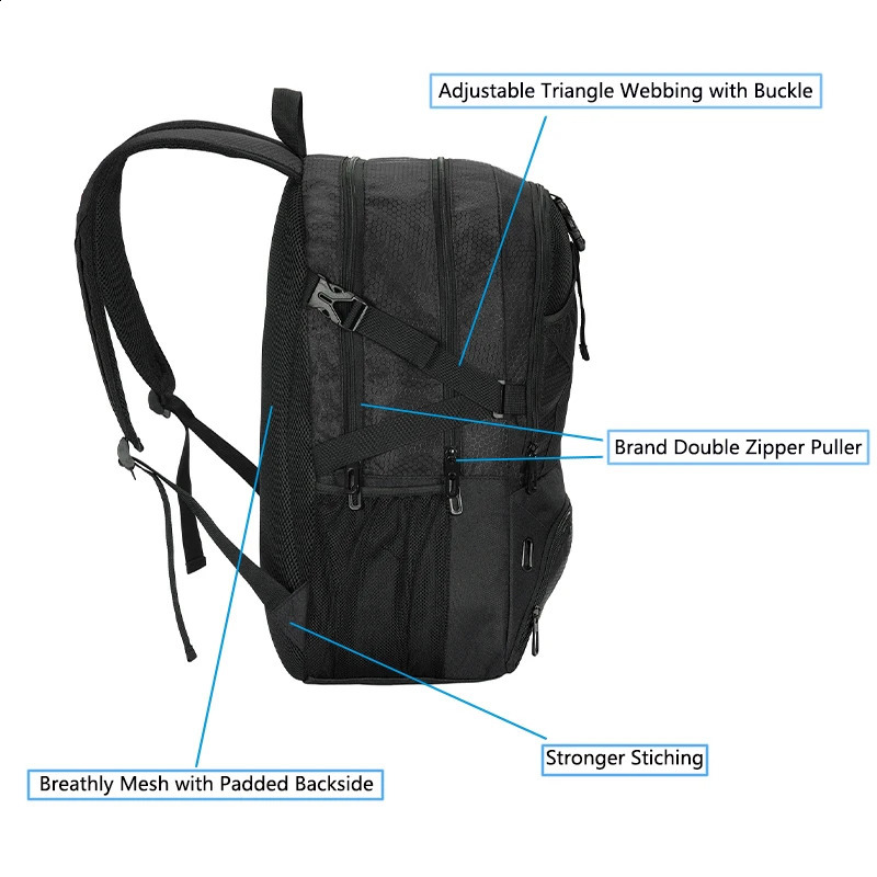 Youth Soccer Bag - Soccer Backpack Bags for Basketball Volleyball Football Includes Separate Cleat and Shoes Compartment 240726