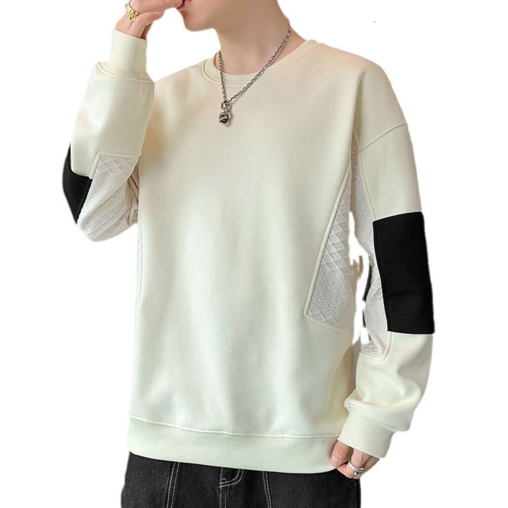 300g 2024 Autumn New Casual Versatile Youth Handsome Long Sleeved T-shirt Round Neck Men's Hoodie Flower Hoodie Designer Hoodrich Hoodies Women