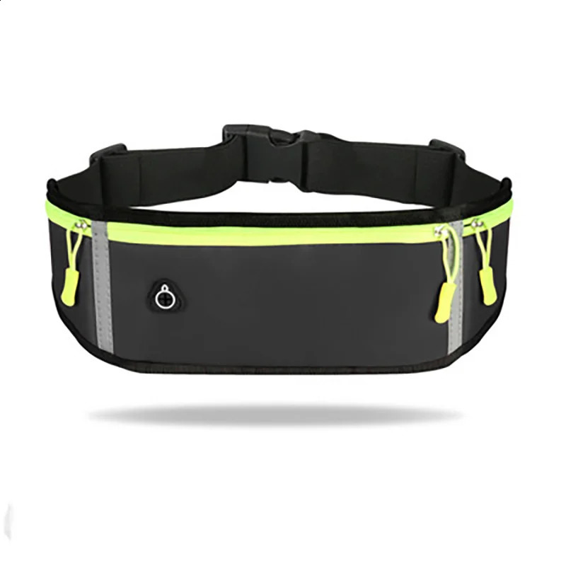 Sport Running Phone Case Waist Bag For Women Men Waterproof Comfortable Cycling Safty Reflective Tape Belt y240830Z