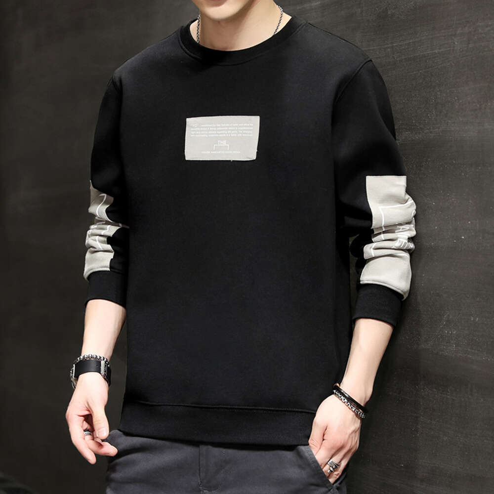 Sweatshirt 2024 Spring New Korean Style Trendy Pullover Round Neck Casual Base Loose Long Sleeved Jacket Top Men Polo Jacket Designer Clothes Women