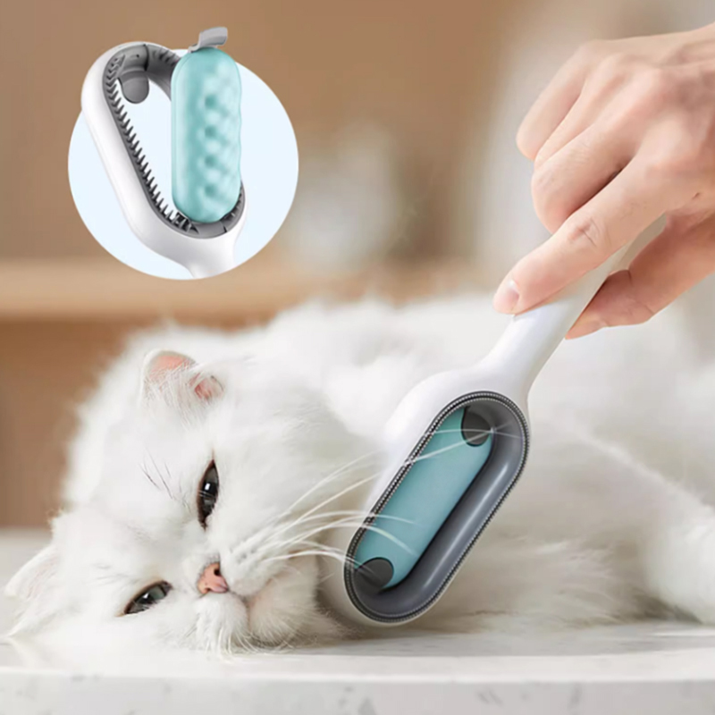 Cat Dog General Pet Grooming Brush Double Side Use Floating Sticky Hair Cat Brush Remove Grooming Comb Pet Cleaning Supplies