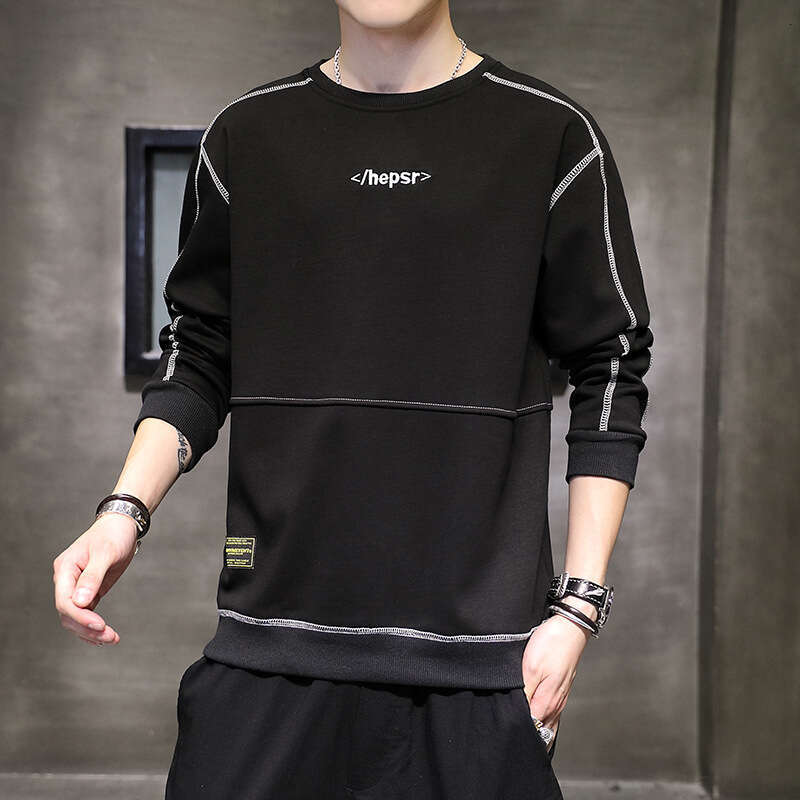 New Hoodie 2024 Spring Long Sleeved T-shirt Korean Version Ins Casual Pullover Base Top Men's Fashion Trend Y2k Hoodies for Men Jackets Hoodrich 
