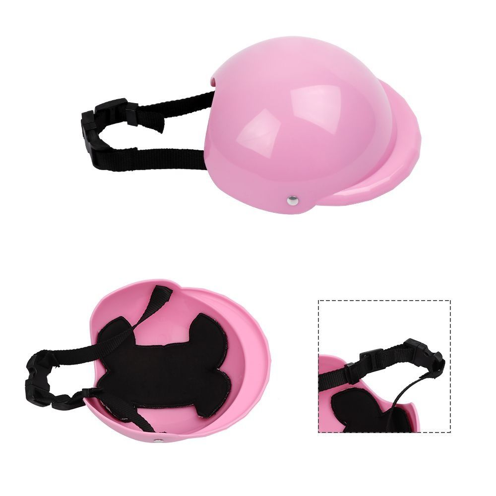 Adjustable Safety Pet Cap ABS Dog Helmets Fashion Pet Protect Ridding Cap for Pet Motorcycles Bike Sun Rain Protection