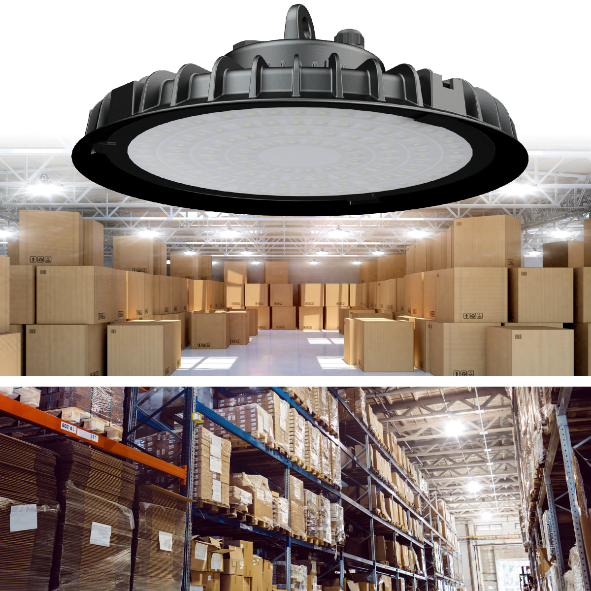 UFO LED High Bay Light 100W 200W 300W US Hook & Cable Industrial lights Factory Shop GYM Light Warehouse UFO Highbay Lamp