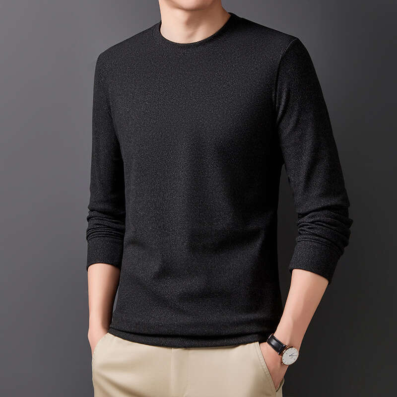 Men's Sweater 2024 Autumn New Long Sleeved T-shirt Nano Velvet Business Men's Bottoming Shirt Tiktok Same Style Zipper Designer Hoodie Desig