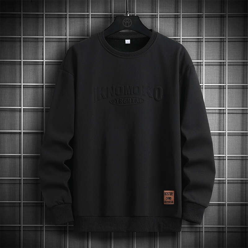 2024 Sweater Edition Korean Loose Fit Casual Long Sleeve T-shirt Autumn Coat Large Top Men's Men Hoodie Zip Hoodie Polo Jacket Mens Hoodie Sweats