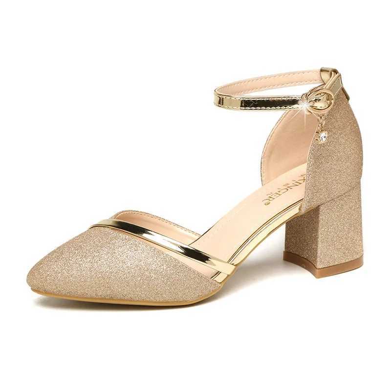 High Quality Cresfimix Womens Sier Pointed Toe Wedding High Heels Womens Casual High Quality Shoes Bridal Gold Wedding Shoes B3302b T241024