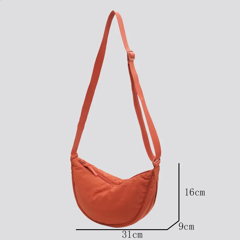 Casual Nylon Hobos Crossbody Bag for Women Shoulder Bags Large Capacity Tote Lady Travel Shopper Female Purses 2023 240830
