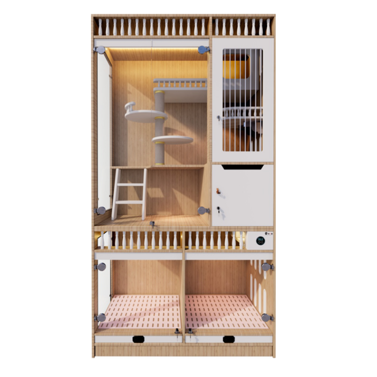Customized pet cat cages guangzhou cat cage single petsmart Automatic Cat Litter Box cage