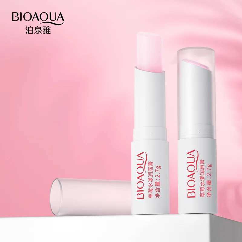 Aloe strawberry lipstick is not easy to fade lipstick Peach moisturizing long-lasting color moisturizing lipstickW241223