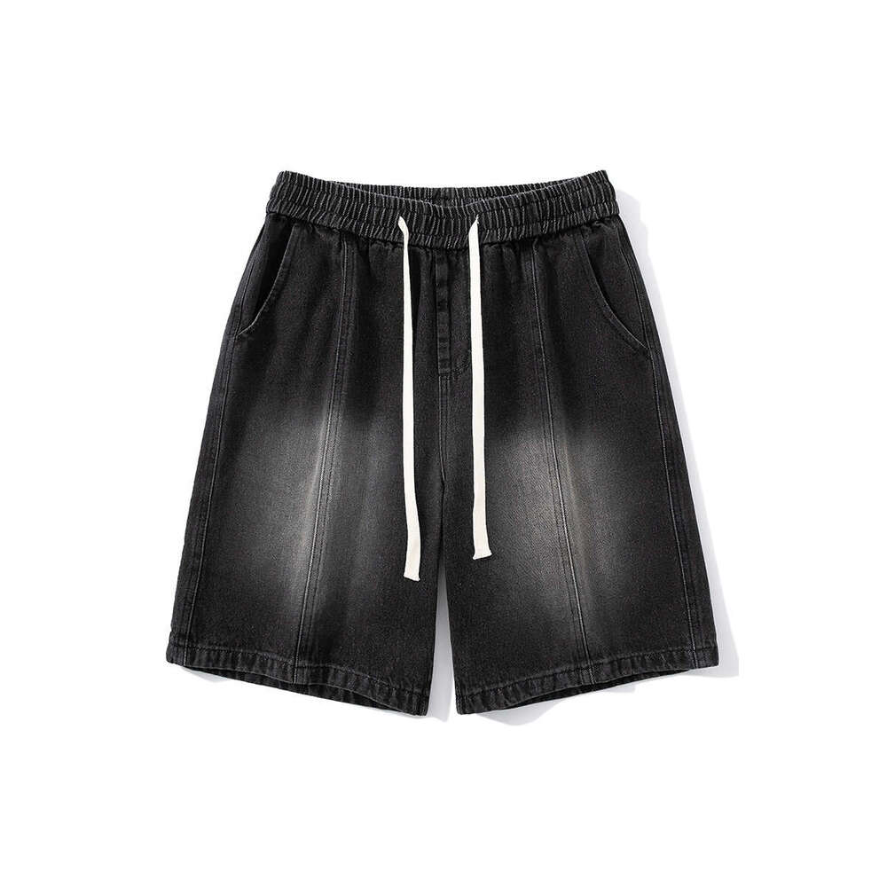 Shorts Loose Straight Leg Summer Thin Style Teenage Jeans Mens New Casual Five Quarter Pants Sport Plaid Trousers Men Pants Cotton Half Pants for Men