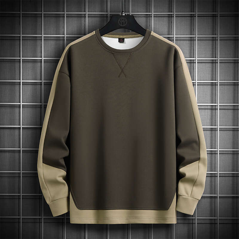 Long Sleeved Hoodie Men's 2024 Autumn Winter New Round Neck Loose and Versatile Korean Version Base Coat Jacket Trendy Brand Mens Designer Hoodie