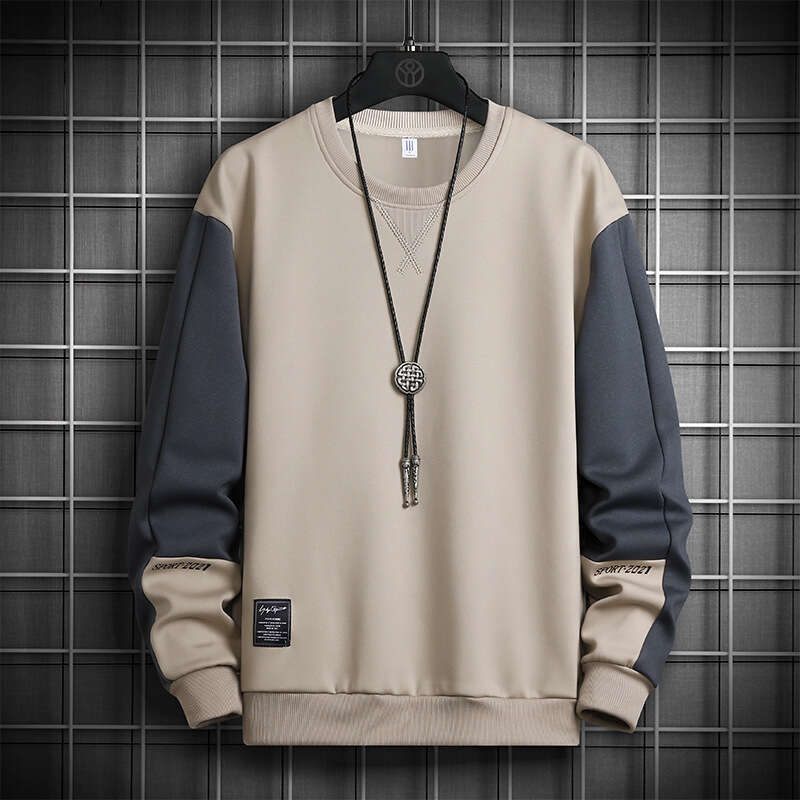Sweatshirt for Men in Spring 2024, Base Shirt, Round Neck Sweatshirt, New Korean Version, Loose Long Sleeved T-shirt, Men's Style Hoody Season Ho