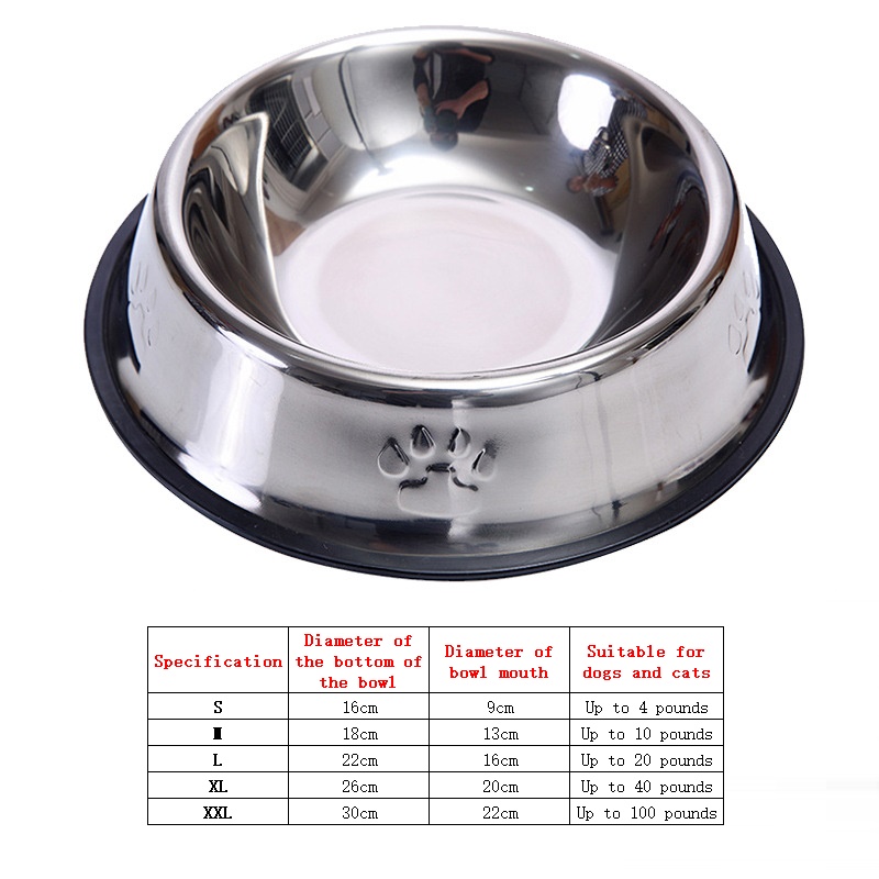 Stainless Steel Anti-Gulping Feeder Safe Washable Pet Food Water Bowl Small Medium Large Dog Slow Eating