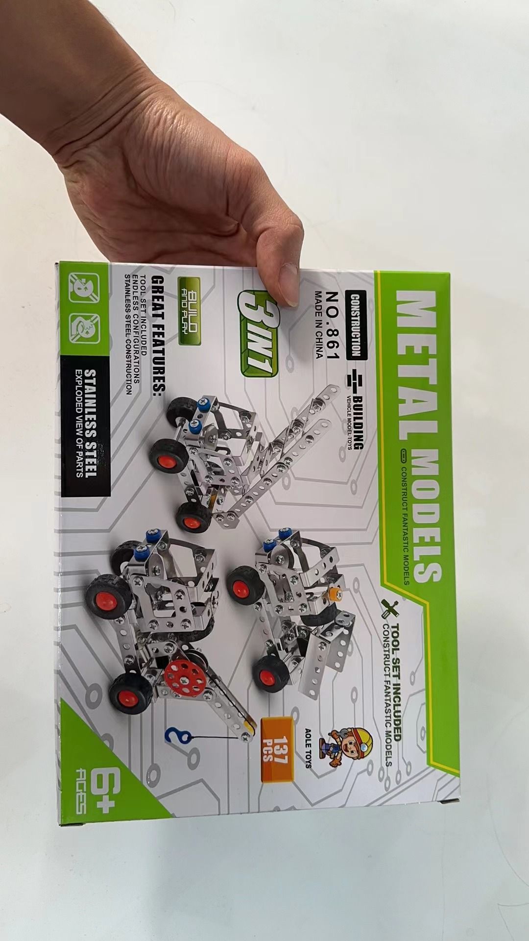 2026 outdoor New New CNC Factory Sales Metal Car After Splicing It Will Be Used To Hang Things Outdoors Convenient Educational Toy For Kids Outdoor 75