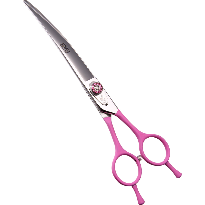 Fenice professional 7.0/7.5/8.0 inch pet curved scissors in dog scissors grooming cutting shears makas tijeras