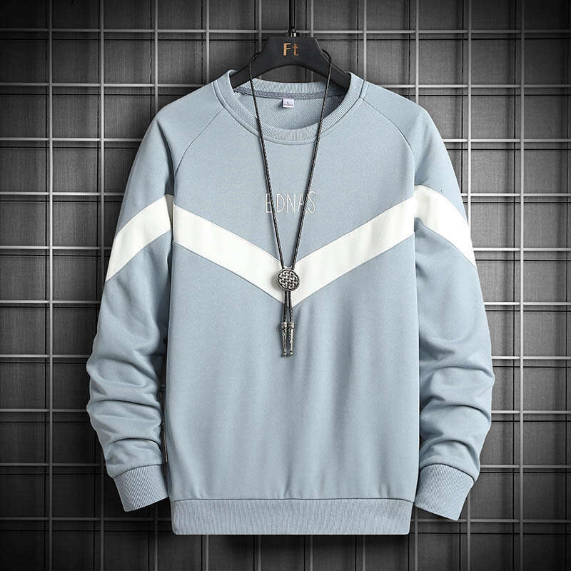 2024 Hoodie Spring New Round Neck Pullover Top Loose Base Shirt Men's Trendy Long Sleeved T-shirt Men Zipper Hoddies Designer Zip Hoodie Designer