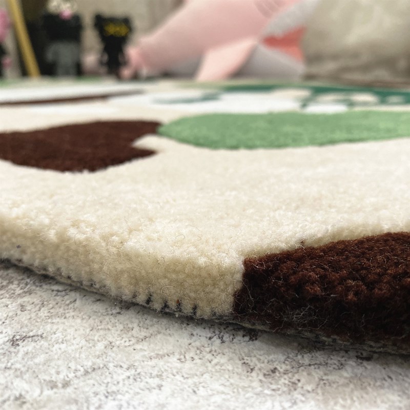 Home Furnishings Artistic Carpet Chimpanzees Head Custom Rug Hypebeast Collection Parlor Bedroom Playroom 3D Handmade Acrylic Yarn Trending Floor Mat 