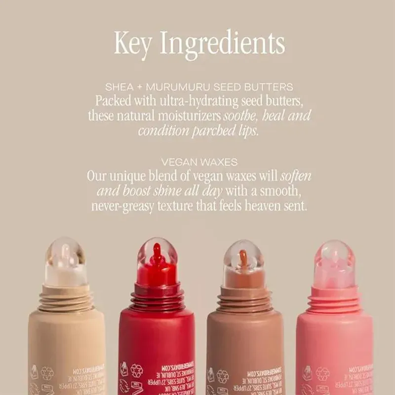 8 colors summer friday Butter for Smooth and Soft Lips pink Sugar beige brown sugar vanilla sweet mint poppy cherry Lip Balm