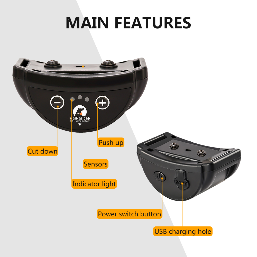 Rechargeable No Static Shock Anti Barking Dog Collar 2020 Anti-Bark Collar Device For Dog