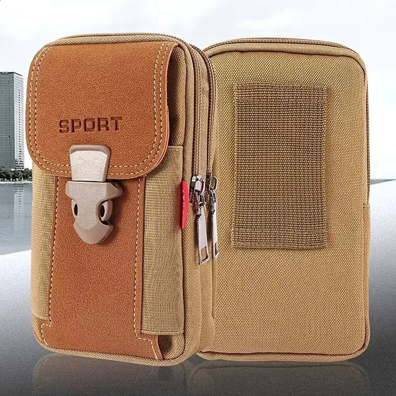 Large Capacity Mens Sports Multifunctional Belt Waist Bag Phone Coin Purse Card Holder Easy To Carry 240725