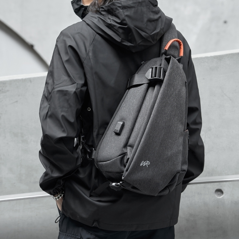 AntiTheft Crossbody Sling Bag for Men WomenSmall Backpack One Shoulder Chest Hiking Biking Travel y240725