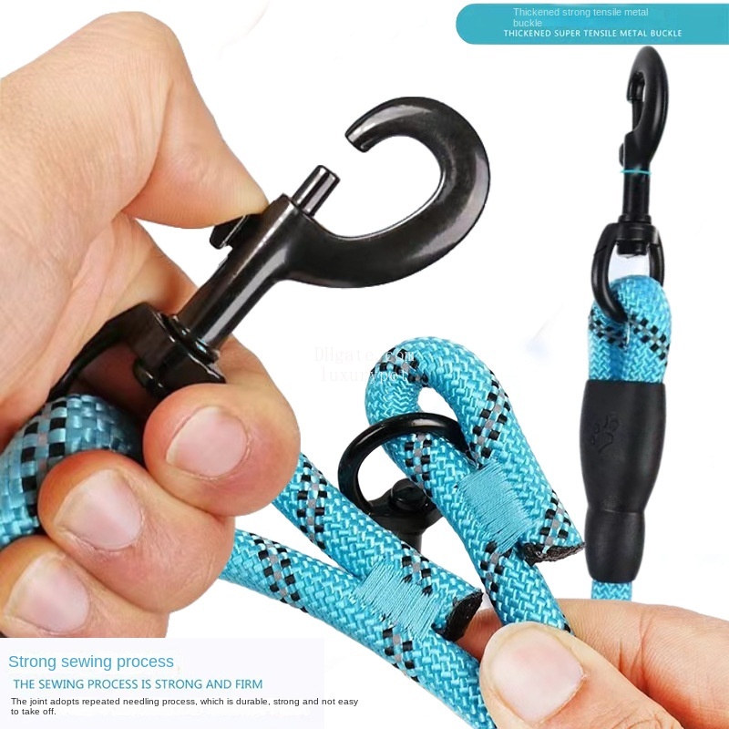 5/6 FT Strong Pet Dog Leash with Soft Padded Handle,Highly Reflective Rope Night Walking,360-Degree Rotating Metal Buckle Without Tangles, for Small L