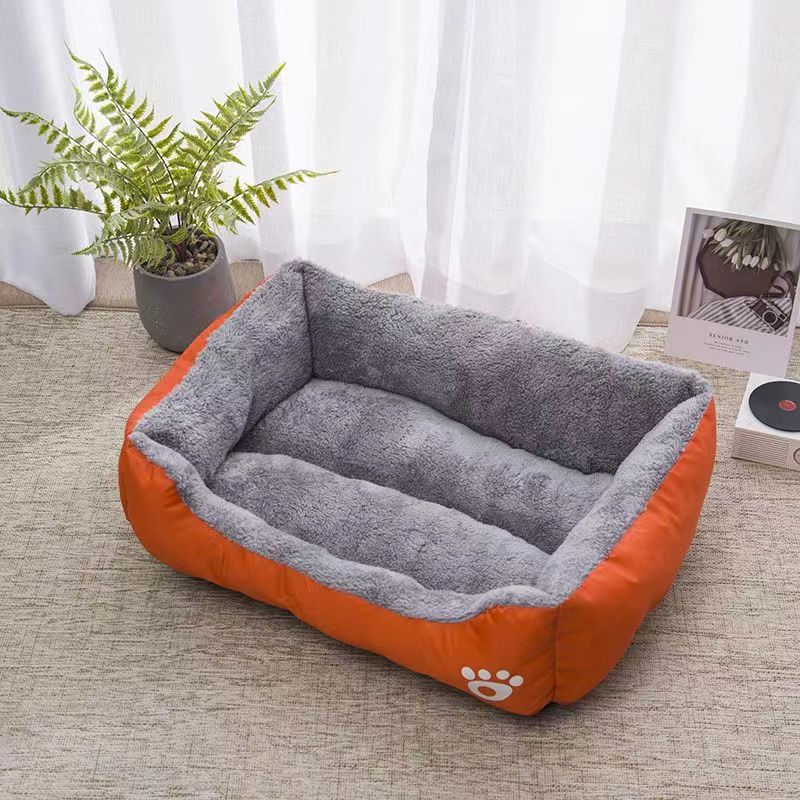 Large Pet and Warm Comfortable House Soft PP Cotton Nest Dog Basket Mat Universal Waterproof Cat Bed