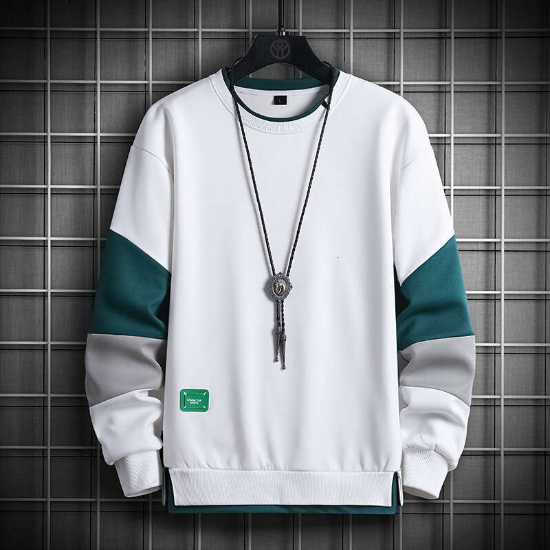 Sweatshirt Men's Casual 2024 Autumn New Korean Version Ins Trendy Long Sleeved Sweatshirt Base Shirt Youth Plus Size Men Hoodies Sweatshirt Men D