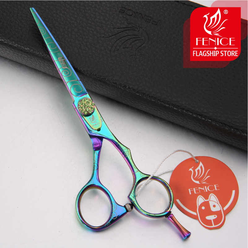 Fenice Personal 6 inch Pet Grooming Scissors Straight Teddy Dog Cat Cutting Thinning Shears Kit Tesoura Para Animal Hair Shears