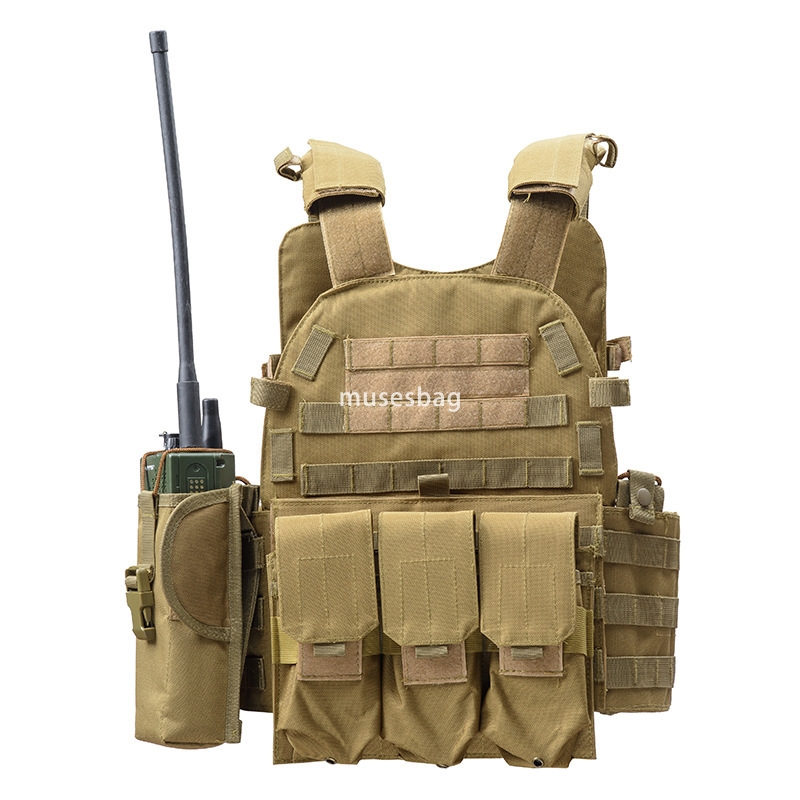Outdoor equipment Amphibious tactical vest Camouflage CS field vest Multi-purpose special operations vest