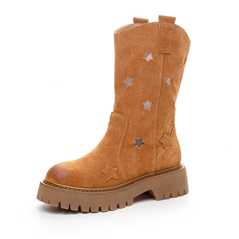 Ladies' Western Cowboy Boots Breathable Martin Boots