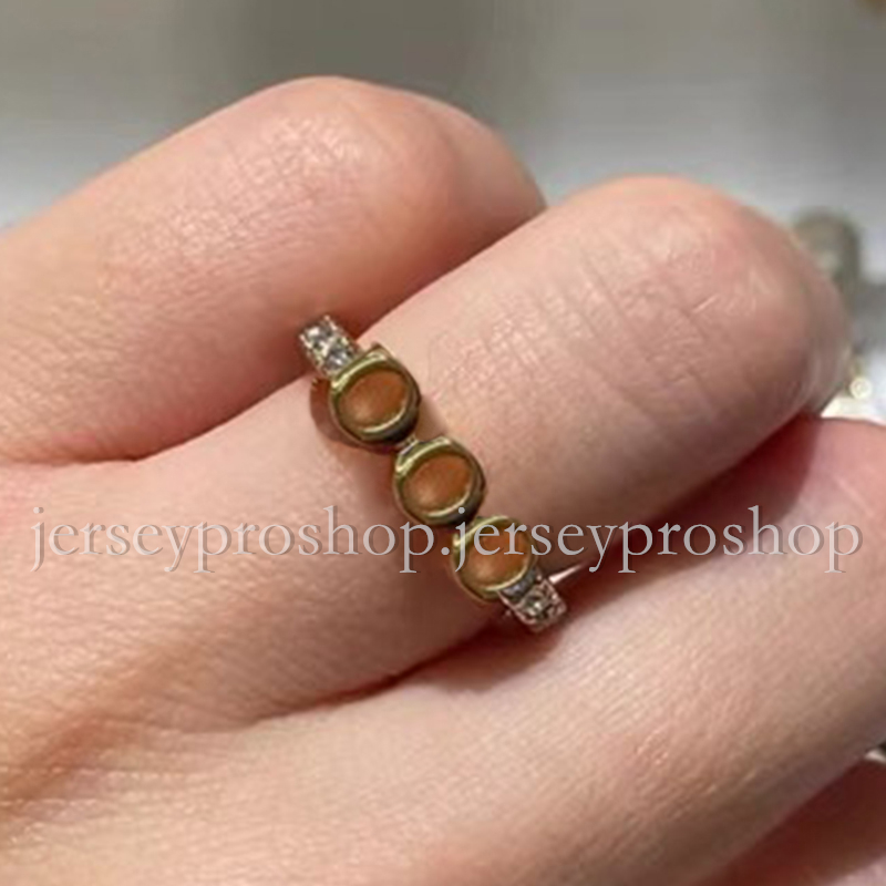 Letters Designer Fashion Women's Rings Band Ring with Gift Box for Women