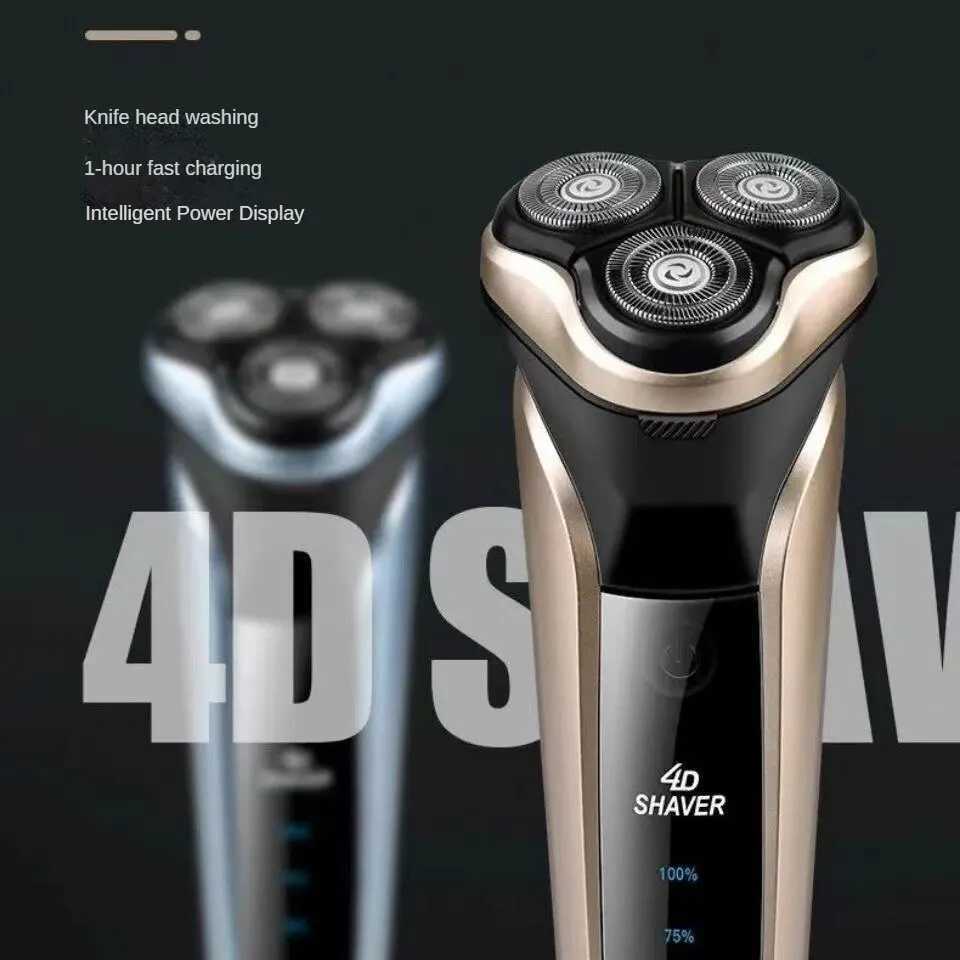Mens Electric Shaver With LED Power Display/Washable Head/USB Fast Charging Floating Head Home Portable Travel Shaver. W250625