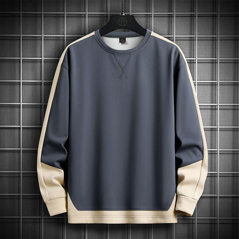 Long Sleeved Hoodie Men's 2024 Autumn Winter New Round Neck Loose and Versatile Korean Version Base Coat Jacket Trendy Brand Mens Designer Hoodie