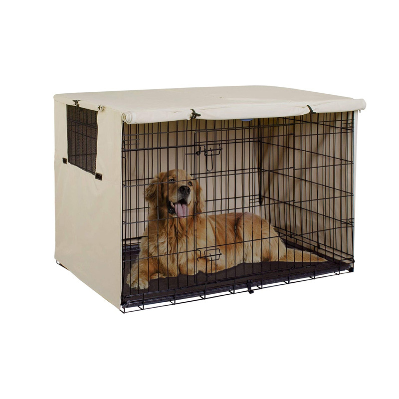 Universal Dog Cage Cover Wire Crate Rainproof Dust Covers Dog Outdoor Waterproof Sun Protection Durable Pet Kennel Case