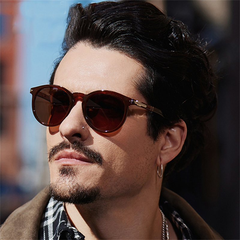 CB Cat Eye Polarized Sunglasses Men 007 Style Driving Glasses Male Luxury Brand Designer Eyeglasses Light Weight Cycling Cat Eye Fishing Round CAVALLO