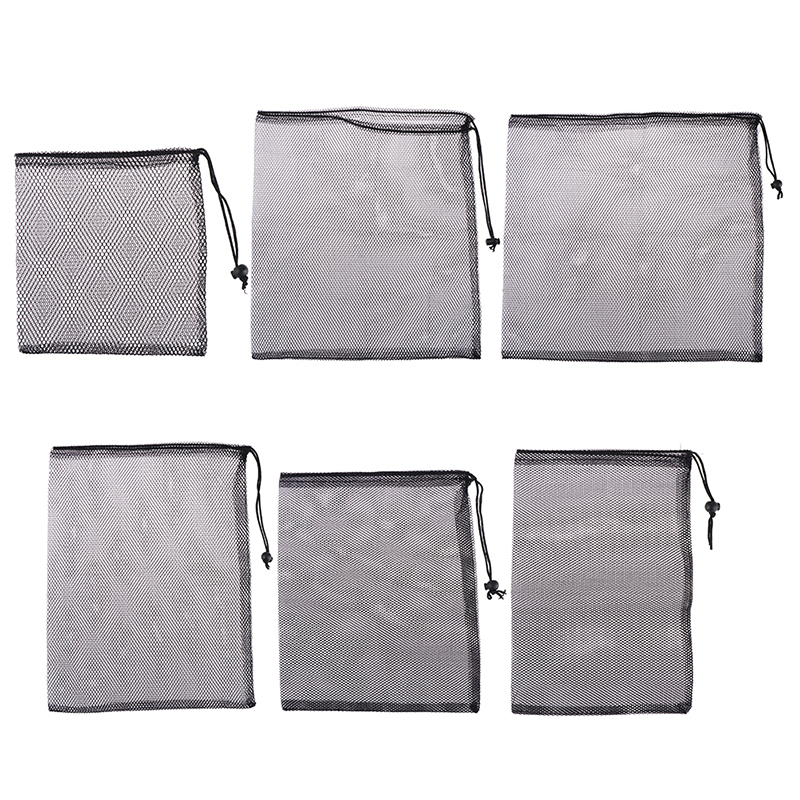 Aquarium Filter Bags Fish Tank Media Mesh Drawstring Filter Bags For Pelletized Active Carbon Bio Balls Ammonia Remover