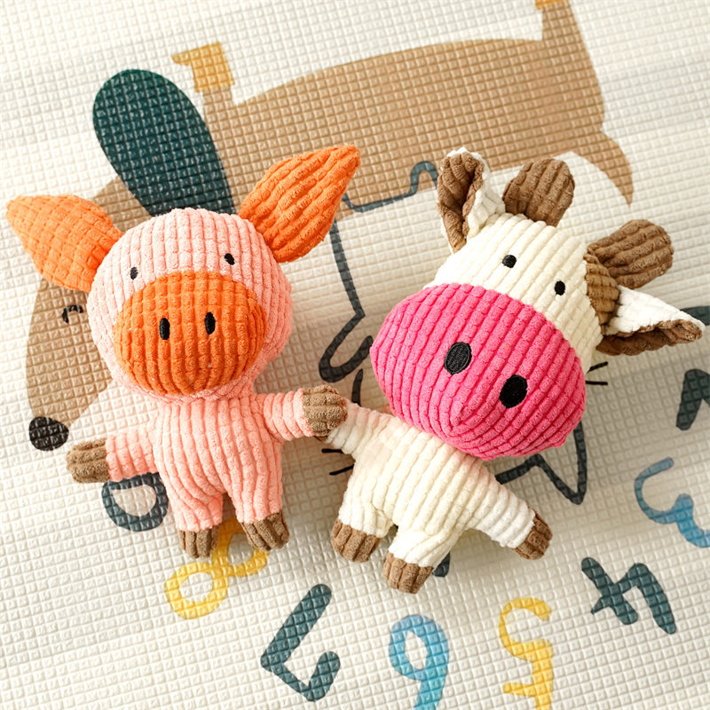 Manufacturer Wholesale Multiple Choice Animal Shapes Bite-Resistant Teeth Pet Squeaky Plush Dog Toy