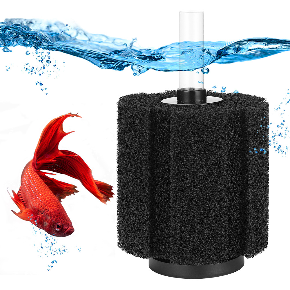 Aquarium Bio Sponge Filter Accessories Collocation Air Pump 2-In-1 Oxygen Filter For Fish Tank Shrimp Pond