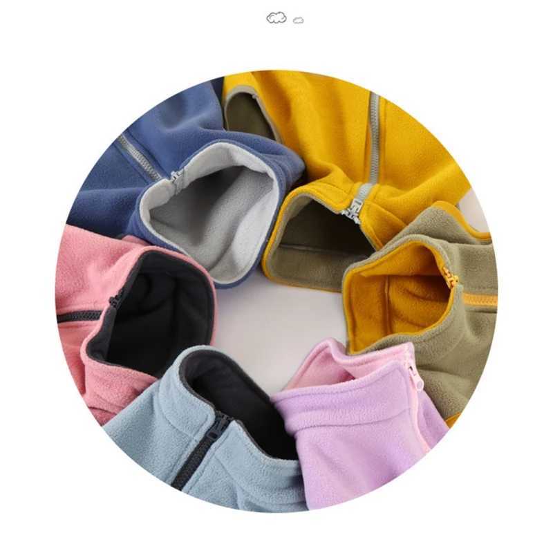 XEB Spring and Winter Childrens Clothing Vest Velvet Vest for Boys and Girls Plush Warm Jacket Teddy Vest Childrens ClothingW240724
