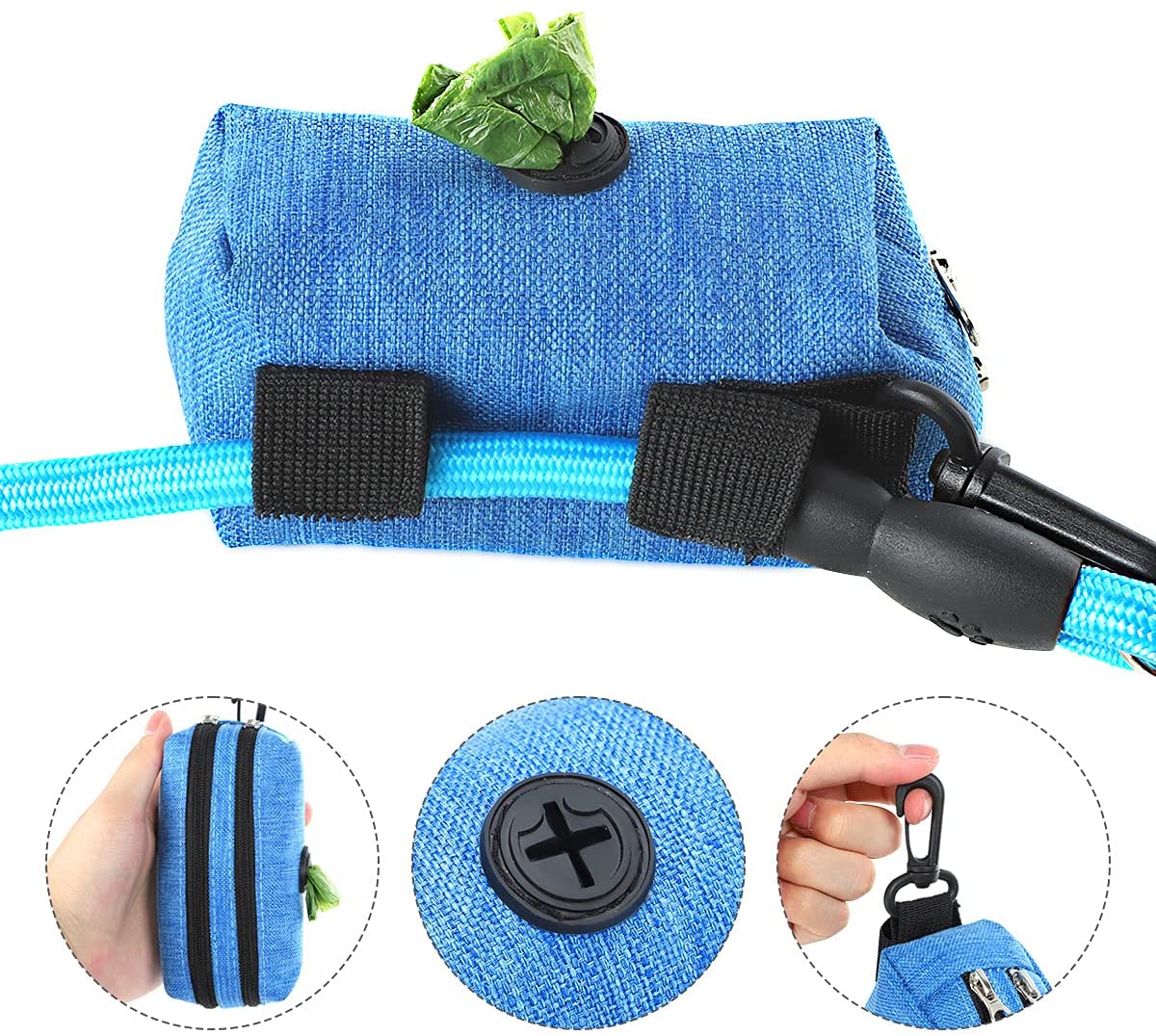 New Pet Dog Poop Bag Dispenser Storage Bag Dog Products Pet Waste Bags Carrier Dog Walking Accessories Dog Cleaning Supplies