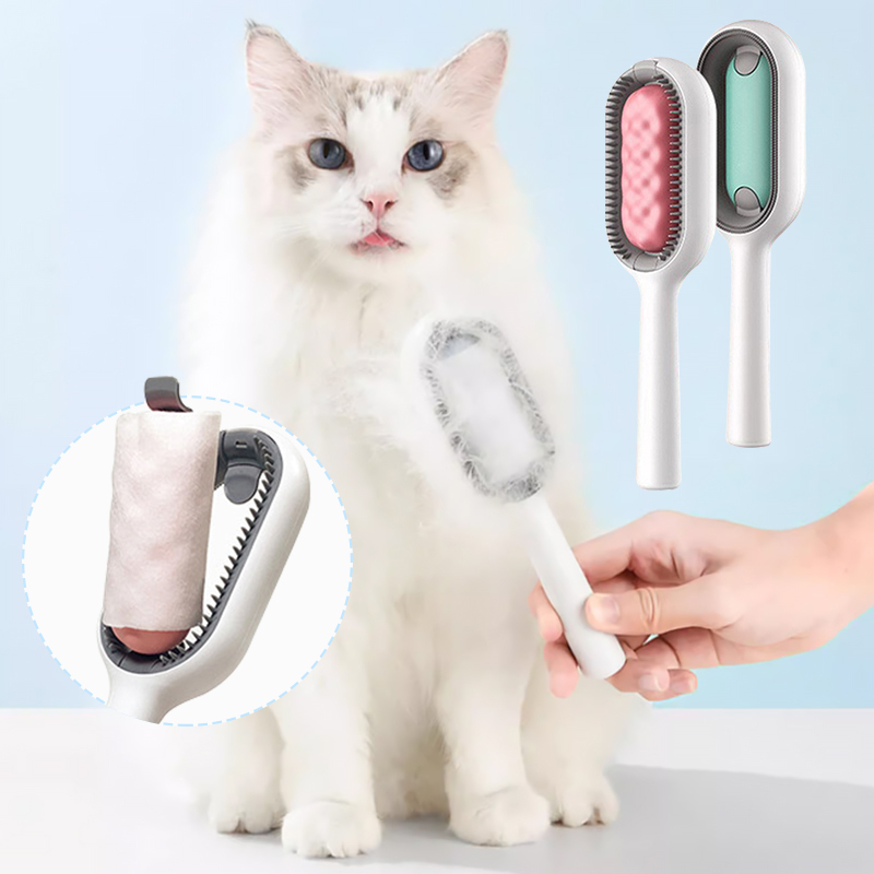 Cat Dog General Pet Grooming Brush Double Side Use Floating Sticky Hair Cat Brush Remove Grooming Comb Pet Cleaning Supplies